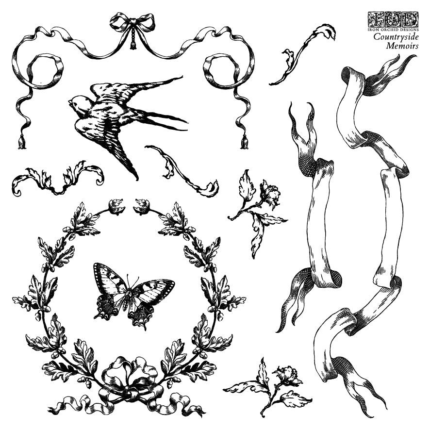 IOD Stamp Set - Countryside Memoirs