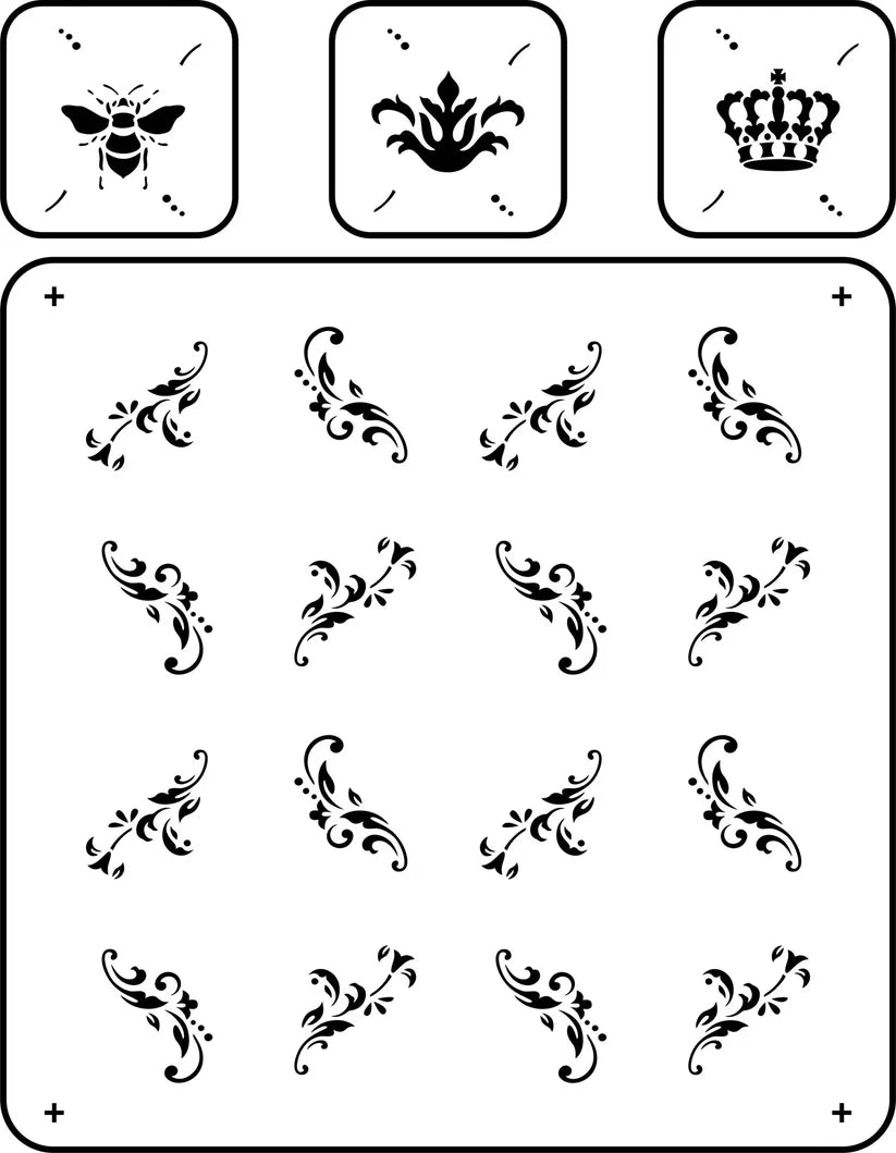 JRV Stencil By Mara - French Trellis