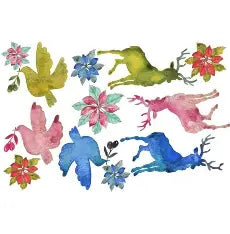 Roycycled Decoupage Paper Retired - Watercolor Animals