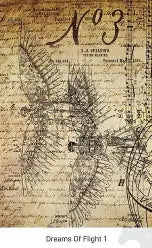 Roycycled Decoupage Paper Retired - Dreams of Flight 1