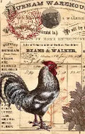 Roycycled Decoupage Paper Retired - Rooster Ephemera