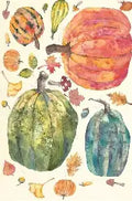 Roycycled Decoupage Paper Retired - Fall Pumpkins