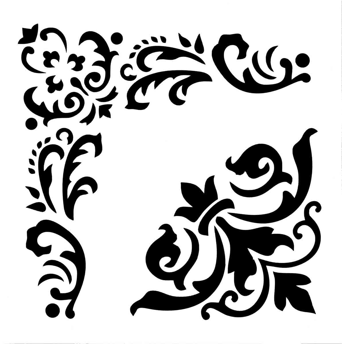 Posh Chalk Stencil - WooduBends